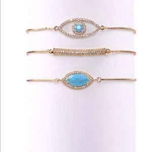 Beautiful eye candy bracelets new with tags in box